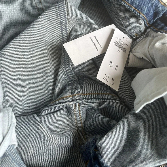 Abercrombie & Fitch Curve Love Mom High Rise Distressed Jeans 27/ 4 Regular - Picture 4 of 15